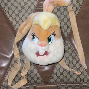 Space Jam Lola Bunny 1996 Backpack Vintage costume Toy Looney Tunes Easter